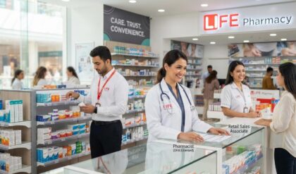 LIFE Pharmacy UAE Recruitment 2026: Pharmacist, Pharmacy Intern, and Retail Sales Associate job vacancies announced for qualified candidates and freshers across the UAE.