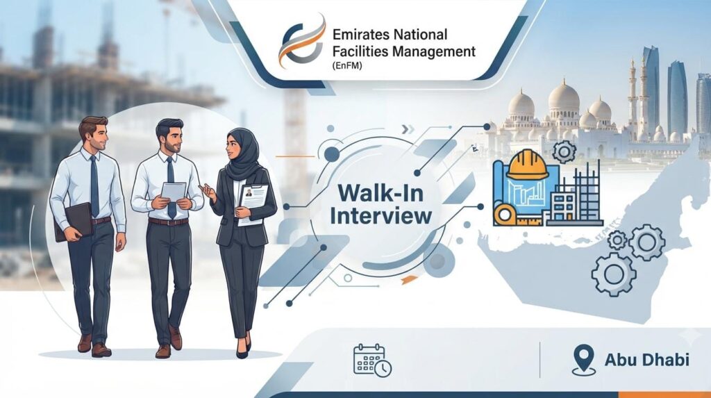 Emirates National Facilities Management hiring for multiple positions in the UAE.