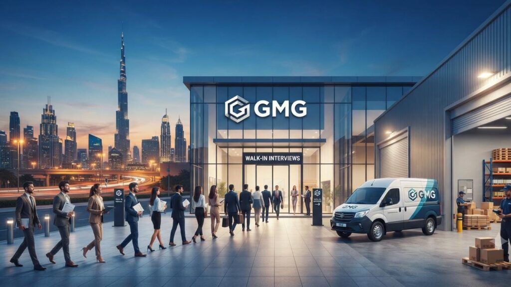 GMG Careers UAE 2026: Walk-in Interview & Warehouse Recruitment for Multiple Vacancies in Dubai 1 GMG Dubai Walk-in Interview for Retail and Logistics Jobs