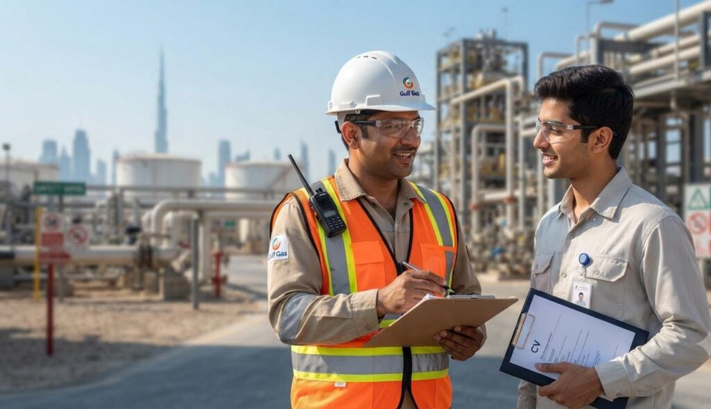 Gulf Gas Walk-In Interview UAE 2026: Health & Safety Officer (HSE) Vacancy in Dubai 1 Gulf Gas conducting a walk-in interview for Health & Safety Officer (HSE) jobs in Dubai.