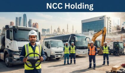 NCC Holding Open Day Recruitment in Abu Dhabi for Light Duty Driver, Heavy Duty Driver, Heavy Equipment Driver, and Road Sweeper Machine Operator positions.