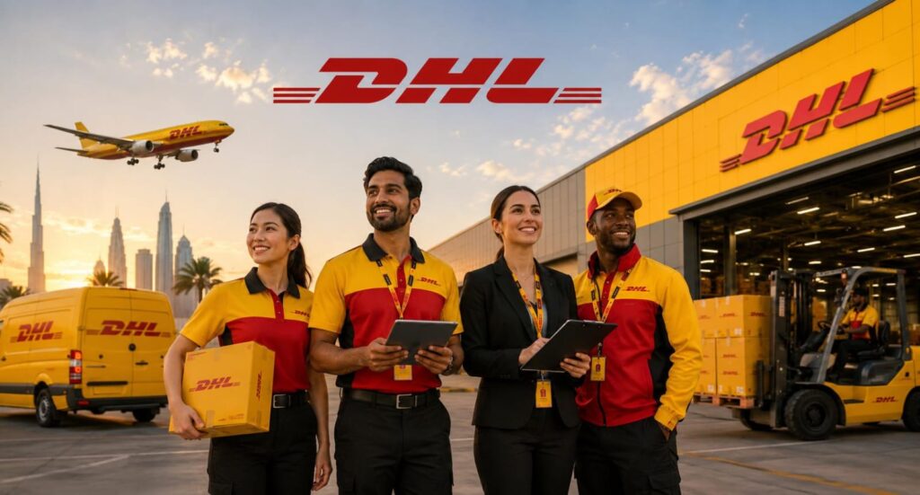 DHL Careers UAE 2026:Build Your Career with a Global Logistics Leader | Apply Now For The Latest Vacancies 1 DHL Careers UAE 2026 latest job openings for Sales Advisor, Operations Coordinator, Major Accounts Executive, and Employee Relations Manager