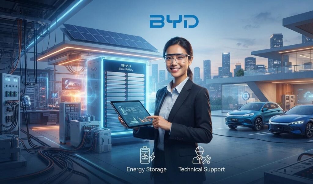 BYD Careers 2026: Apply for Energy Storage & Technical Support Engineer Jobs| Apply Now For The Latest Vacancies 1 BYD Careers 2026 hiring for Energy Storage Solution Manager and Technical Support Engineer positions