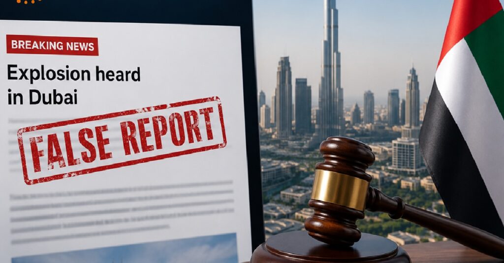 Reuters Dubai False Explosion Report : ദുബൈ സ്ഫോടനത്തെക്കുറിച്ചുള്ള വ്യാജ വാർത്ത; റോയിട്ടേഴ്സിനെതിരെ യു.എ.ഇയിൽ നിയമനടപടി 1 fals
