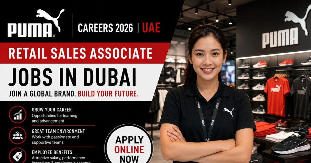 PUMA Careers UAE 2026 – Retail Sales Associate Jobs in Dubai | Apply Online for the Latest PUMA UAE Vacancies 1 puma 78