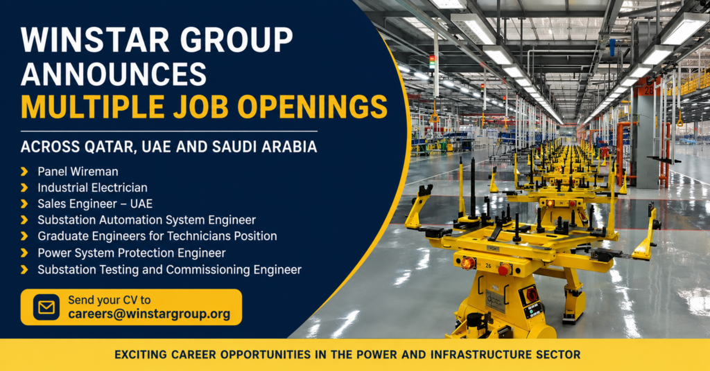 WinStar Group Announces Multiple Job Openings Across Qatar, UAE and Saudi Arabia APPLY NOW FOR THE LATEST VACANCIES 1 winstar group 1