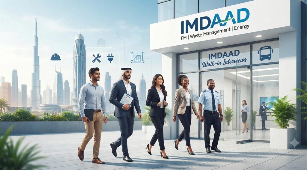 Imdaad Announces Walk-In Interview in Dubai for Multiple Vacancies|Apply Now For Latest Vacancy 1 Imdaad Walk-In Interview 2026 in Dubai for Senior Supervisor, MEP Supervisor, Electrical Supervisor, Assistant Facilities Manager and Bus Driver Jobs