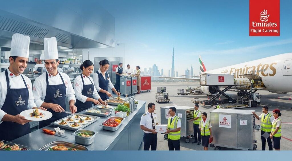 Explore the Latest Job Opportunities at Emirates Flight Catering|Apply Now For Latest Vacancy 1 Emirates Flight Catering Careers UAE latest job vacancies recruitment poster
