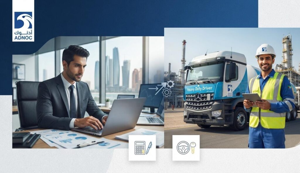 Big UAE Job Opportunity: ADNOC Hiring Accountants & Heavy Drivers | Apply Now For Latest Vacancies 1 ADNOC Jobs 2026 for Accountant and Heavy Duty Driver vacancies in UAE