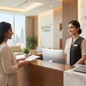 Veridion & Partners Jobs 2026 Receptionist cum Patient Coordinator vacancy in Dubai