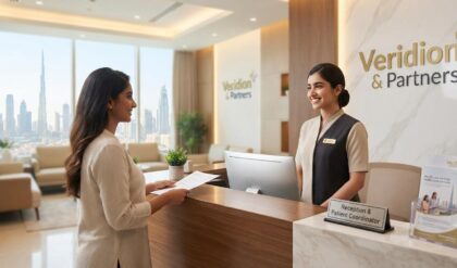 Veridion & Partners Jobs 2026 Receptionist cum Patient Coordinator vacancy in Dubai