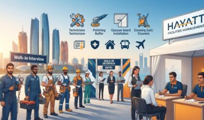 Hayatt Facilities Management Abu Dhabi Jobs 2026 walk-in interview for multiple vacancies