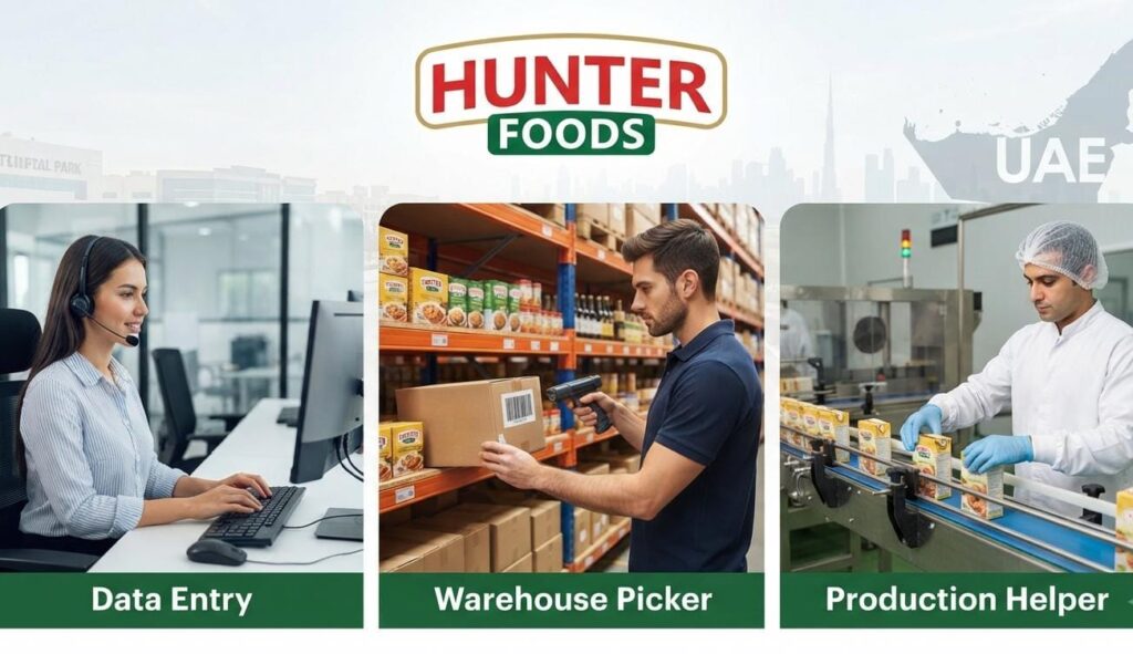 Hunter Foods Dubai Jobs 2026: Walk-In Interview for Multiple Vacancies|Apply Now For Latest Vacancies 1 Hunter Foods Dubai Jobs 2026: Walk-In Interview for Multiple Vacancies