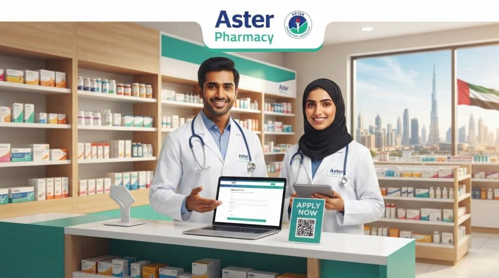 Aster Pharmacy Jobs 2026: Pharmacist Vacancies in Dubai and Northern Emirates 1 Aster Pharmacy Jobs 2026 Pharmacist vacancy in Dubai and Northern Emirates, UAE