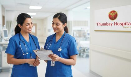 Thumbay Hospital Fujairah Staff Nurse Jobs 2026 walk-in interview for nurses with BSc Nursing and relevant experience