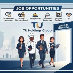 TU Holdings Group Walk-In Interview 2026 Abu Dhabi Jobs