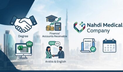 Nahdi Medical Company Careers 2026 Accounts Receivable Accountant vacancy in UAE — fresh graduates and experienced accounting candidates can apply.