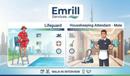 Emrill Services UAE Jobs 2026 – Lifeguard and Housekeeping Vacancies in Dubai