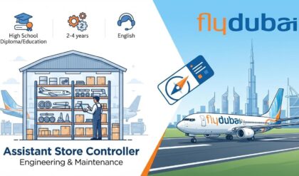 flydubai Jobs 2026 Assistant Store Controller vacancy in Dubai UAE