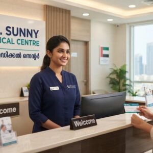 Dr. Sunny Medical Centre Front Office Executive vacancy in Sharjah UAE 2026