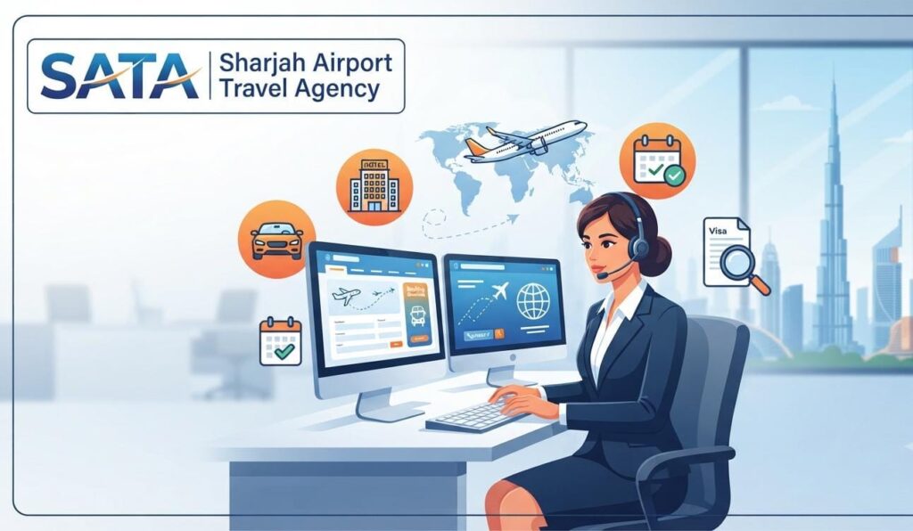 Sharjah Airport Travel Agency Jobs 2026: Corporate Travel Consultant Vacancy in Dubai|Apply Now For The Latest Vacancies 1 SATA Jobs 2026 Corporate Travel Consultant vacancy in Dubai
