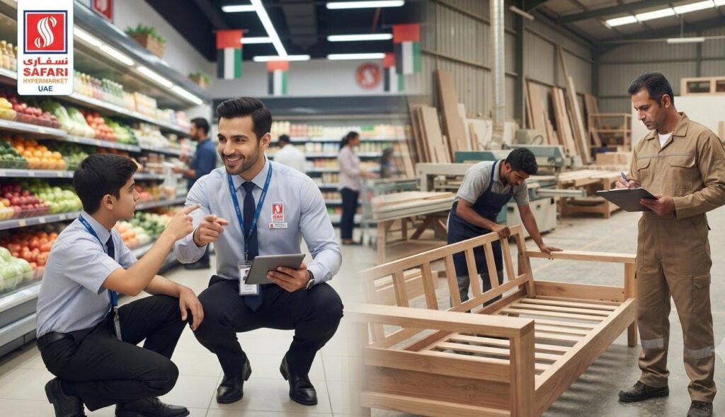 Safari Hypermarket Careers 2026: New UAE Jobs Announced, Apply by August 31|Apply Now For The Latest Vacancies 1 Safari Hypermarket Careers 2026 announces Section Supervisor and Furniture Production Incharge jobs in the UAE