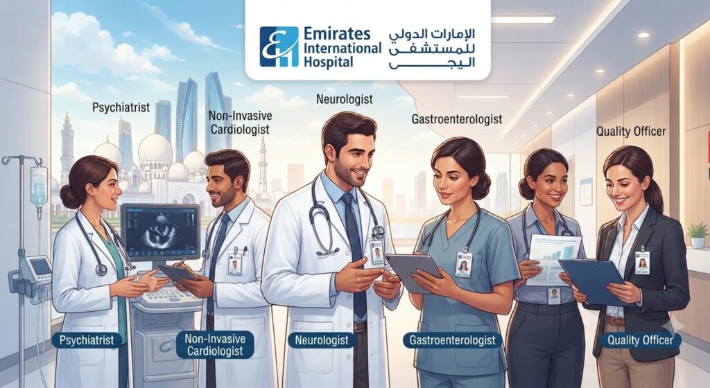 Emirates International Hospital Careers 2026: Specialists and Quality Officer Vacancies|Apply Now For The Latest Vacancies 1 Emirates International Hospital Careers 2026 job vacancies for healthcare professionals