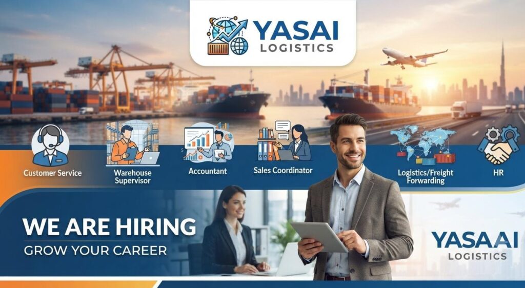 Looking for GCC Jobs? Yasai Logistics Announces 10 Vacancies|Apply Now For The Latest Vacancies 1 Yasai Logistics Careers 2026 job vacancies in logistics and freight forwarding