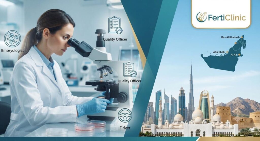 FertiClinic Hiring in UAE: Embryologist, Quality Officer & Driver|Apply Now For The Latest Vacancies 1 FertiClinic Jobs 2026 UAE vacancies for Embryologist, Quality Officer and Driver in Abu Dhabi, Al Ain and Ras Al Khaimah