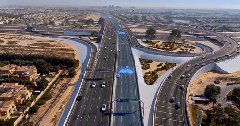 Dubai Al Qudra Road project : ദുബായിൽ ഗതാഗതക്കുരുക്ക് കുറയും; അൽ ഖുദ്റ റോഡിൽ പുതിയ നാലുവരി പാലം തുറന്നു 1 city dhu