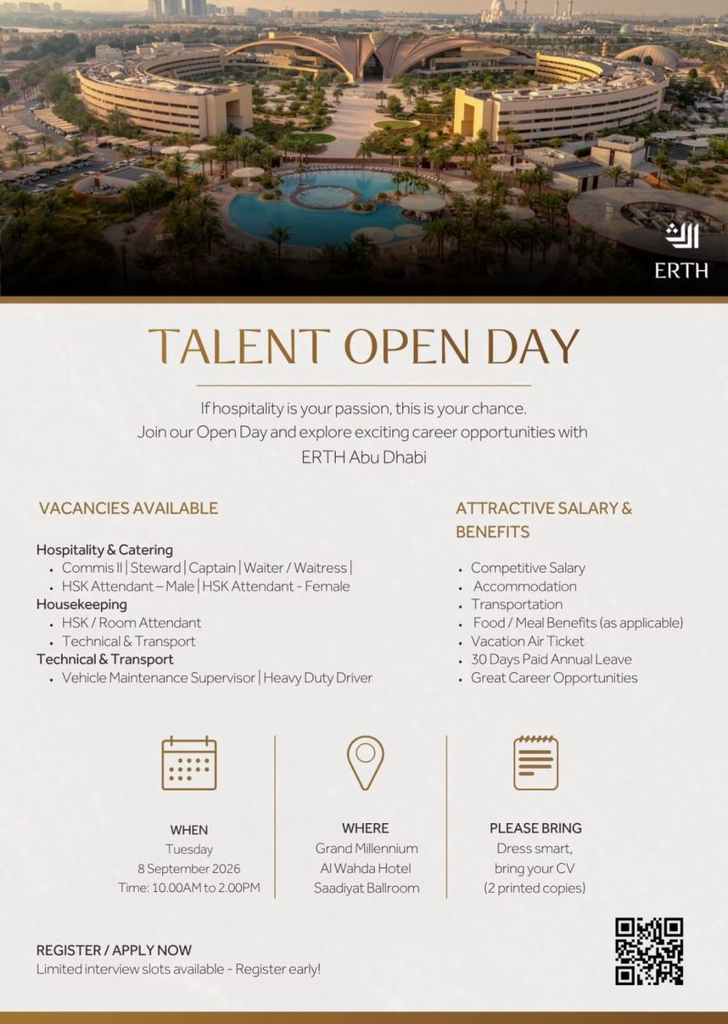ERTH Abu Dhabi Careers 2026: Walk-In Interview for Multiple Vacancies|Apply Now For The Latest Vacancies 2 image 8
