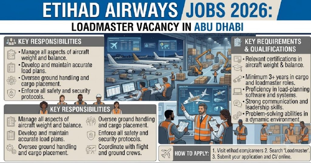 Etihad Airways Jobs 2026: Loadmaster Vacancy in Abu Dhabi 1 JOBS 74