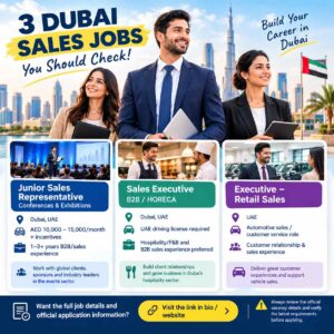 Latest Sales Jobs uae Septeber 2026