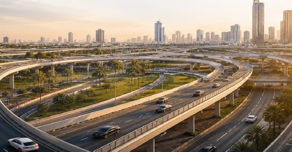 Abu Dhabi Sharjah road corridor : അബുദാബി-ഷാർജ ബന്ധിപ്പിച്ച് പുതിയ റോഡ് ഇടനാഴി; യാത്രാസമയം 60% വരെ കുറയും 1 TRUK