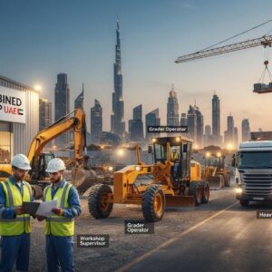 Combined Group UAE Jobs 2026 with workshop, crane operator, grader operator and heavy driver vacancies