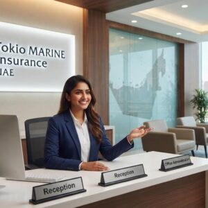 Tokio Marine Insurance UAE Jobs 2026 Receptionist Office Administrator vacancy in Dubai