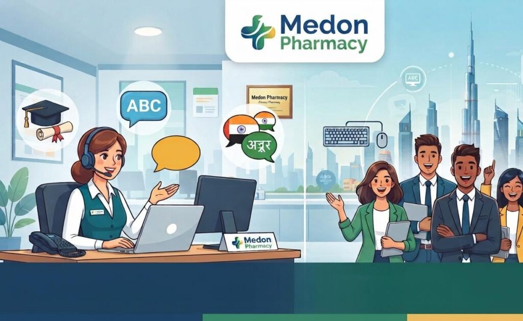 Medon Pharmacy Recruitment 2026 Customer Service Executive vacancy in UAE