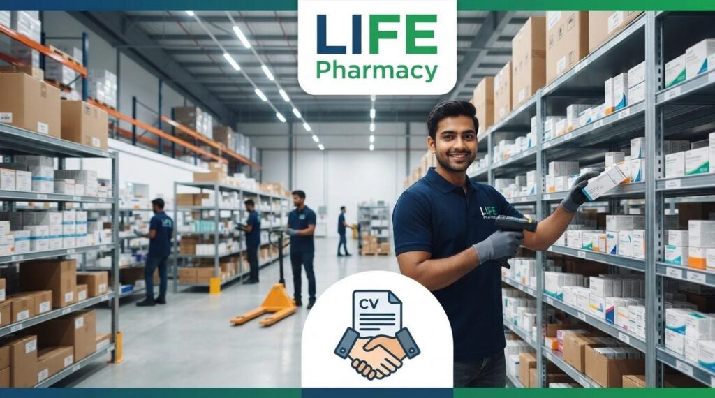 LIFE Pharmacy Walk-in Interview 2026 for Warehouse Assistant Jobs in Dubai|Apply Now For Latest Vacancies 1 LIFE Pharmacy Warehouse Assistant walk-in interview in Dubai on 20 September 2026