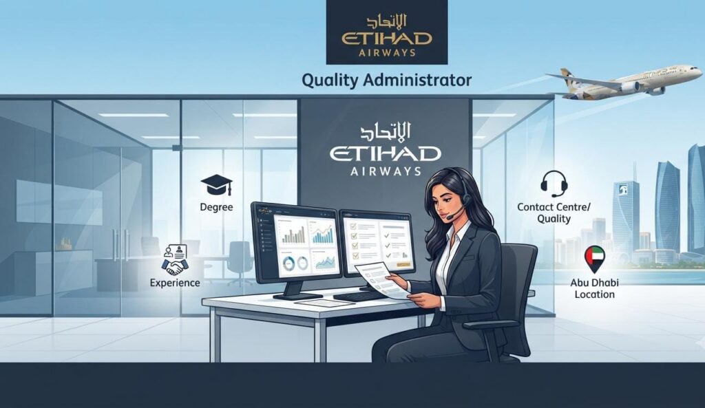 Etihad Airways Recruitment 2026: Quality Administrator Job in Abu Dhabi | Apply Now For Latest Vacancies 1 Etihad Airways Recruitment 2026 Quality Administrator job vacancy in Abu Dhabi, UAE