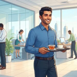 Dr. Nutrition Office Boy job vacancy in Dubai, UAE, offering office support duties including tea and coffee making, cleaning, document filing, and general office assistance.
