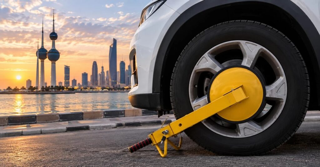Kuwait wheel clamp removal കുവൈത്തിൽ ട്രാഫിക് പിഴ അടച്ചാൽ വീൽ ക്ലാമ്പ് നീക്കാൻ ചെയ്യേണ്ടത് ഇങ്ങനെ 1 car 1