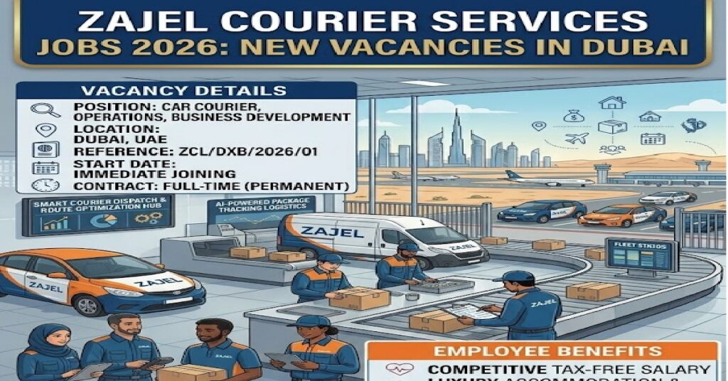 ZAJEL Courier Services Jobs 2026: New Vacancies in Dubai for Car Couriers, Operations and Business Development Roles 1 jobssss