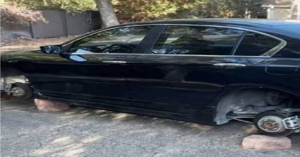 Kuwait car tyre theft കുവൈത്തിൽ വീടിന് മുന്നിൽ നിർത്തിയ കാറിന്റെ നാല് ടയറുകളും റിമ്മുകളും മോഷണം പോയി 1 kuwait 789
