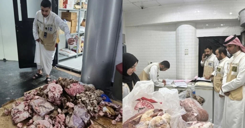 Rotten Meat Seized and Destroyed in Kuwait മാനദണ്ഡങ്ങളൊന്നും പാലിച്ചില്ല; കുവൈത്തിൽ പിടിച്ചെടുത്ത് നശിപ്പിച്ചത് 166 കിലോഗ്രാം മാംസം 1 rotten meat edited e1790252411213
