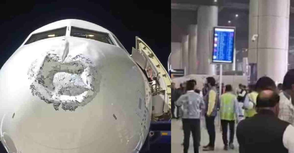 IndiGo flight lightning strike 17,000 അടി ഉയരത്തിൽ ഇൻഡിഗോ വിമാനത്തിന് മിന്നലേറ്റു 1 AIRPORT 1