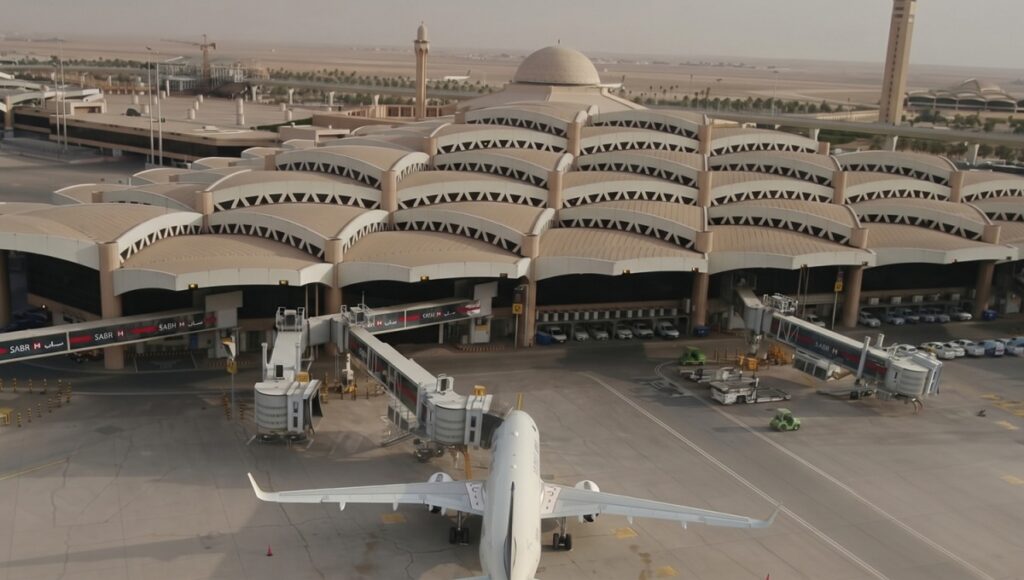 Riyadh airport attack റിയാദിലെ കിങ് ഖാലിദ് അന്താരാഷ്ട്ര വിമാനത്താവളത്തിന് നേരെ വീണ്ടും ആക്രമണം; നിരവധി പേർക്ക് പരിക്ക് 1 AIRPORT 2