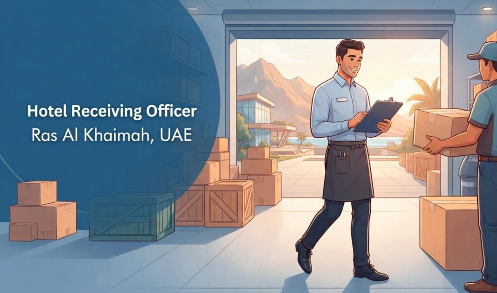 UAE Hotel Job Alert: SO/ Ras Al Khaimah Hiring Receiving Officer|Apply Now For The Latest Vacancies 1 SO/ Ras Al Khaimah Receiving Officer Vacancy in UAE