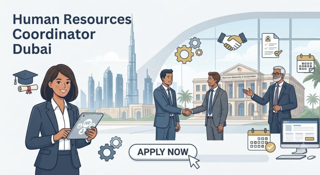Human Resources Coordinator Job at American University in the Emirates, Dubai|Apply Now For The Latest Vacancies 1 Human Resources Coordinator job vacancy at American University in the Emirates in Dubai, UAE
